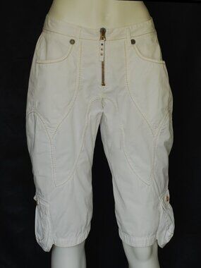 Marithe Francois Girbaud Capris With Zippers & Pockets On Legs - ItalyRomania